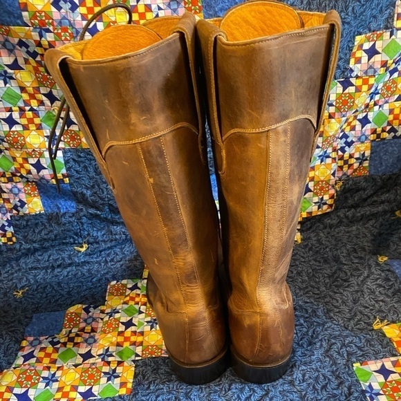 Corset lace up boots proudly hand made in good old Mexico 7.5 - Picture 4 of 8